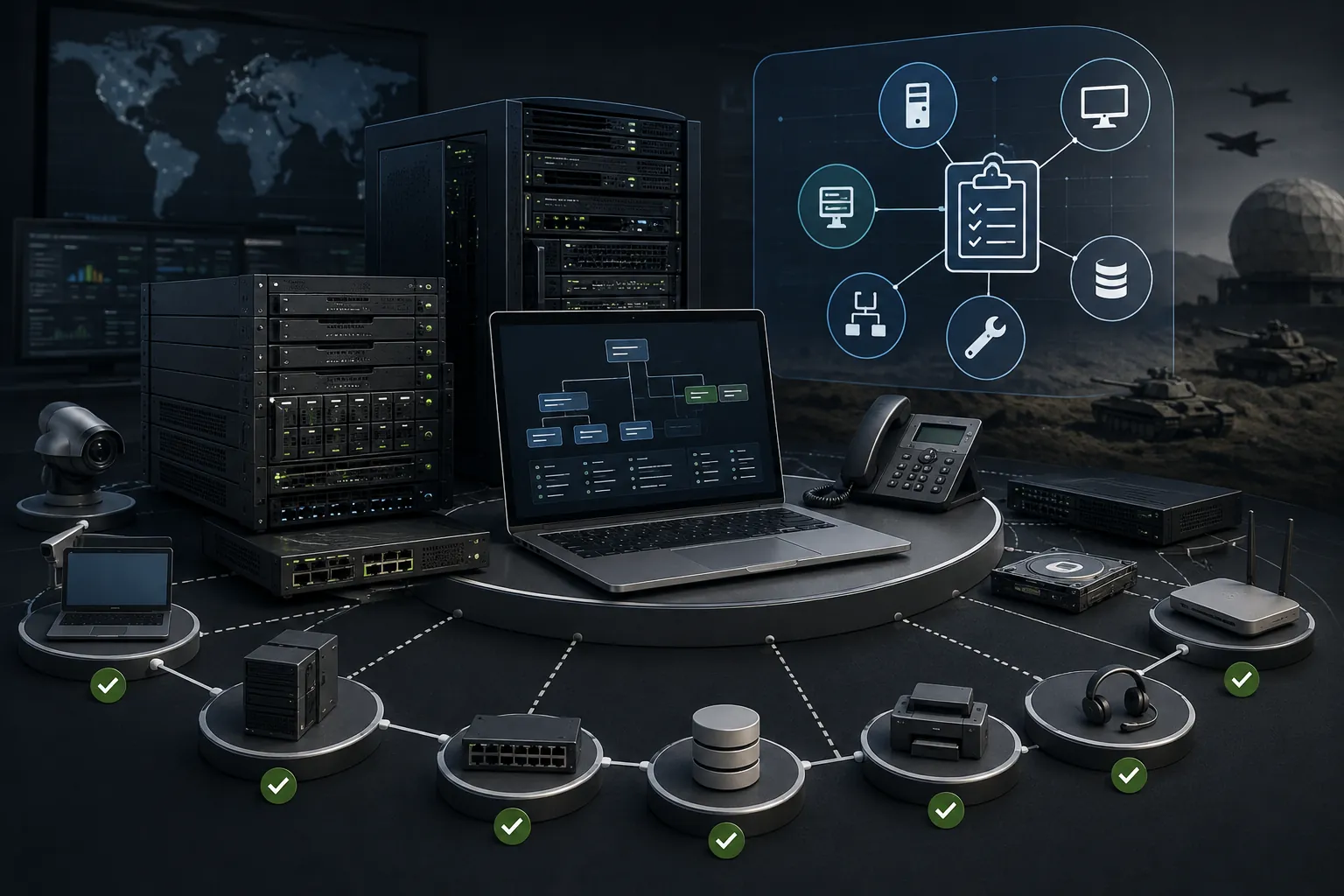 Configuration and asset management across interconnected Defence simulation infrastructure