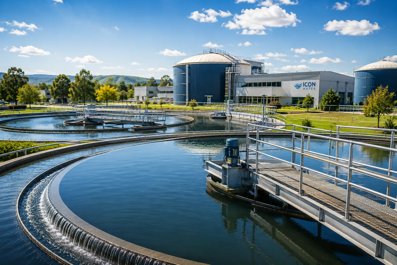 Water treatment infrastructure supporting Icon Water's digital transformation