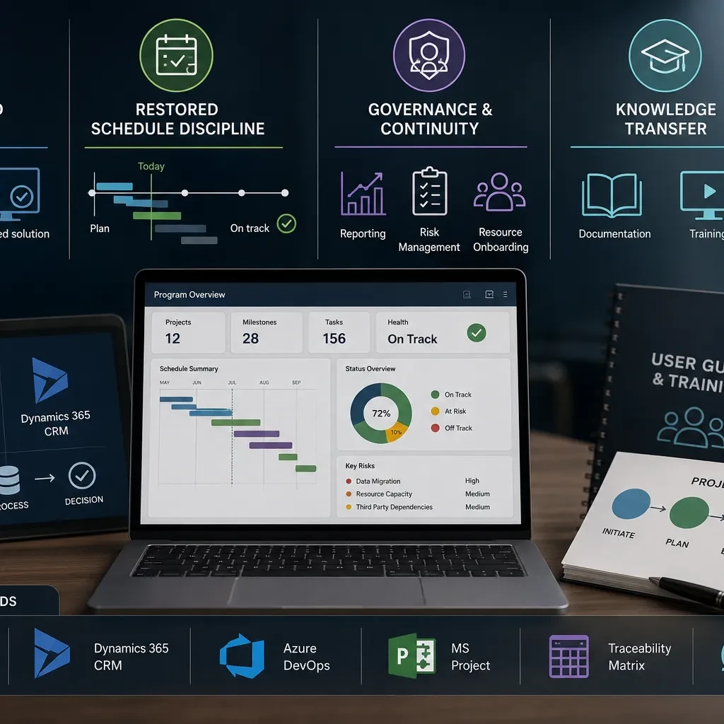 DISP Management System digital transformation using PowerApps, Dynamics 365 and structured program delivery