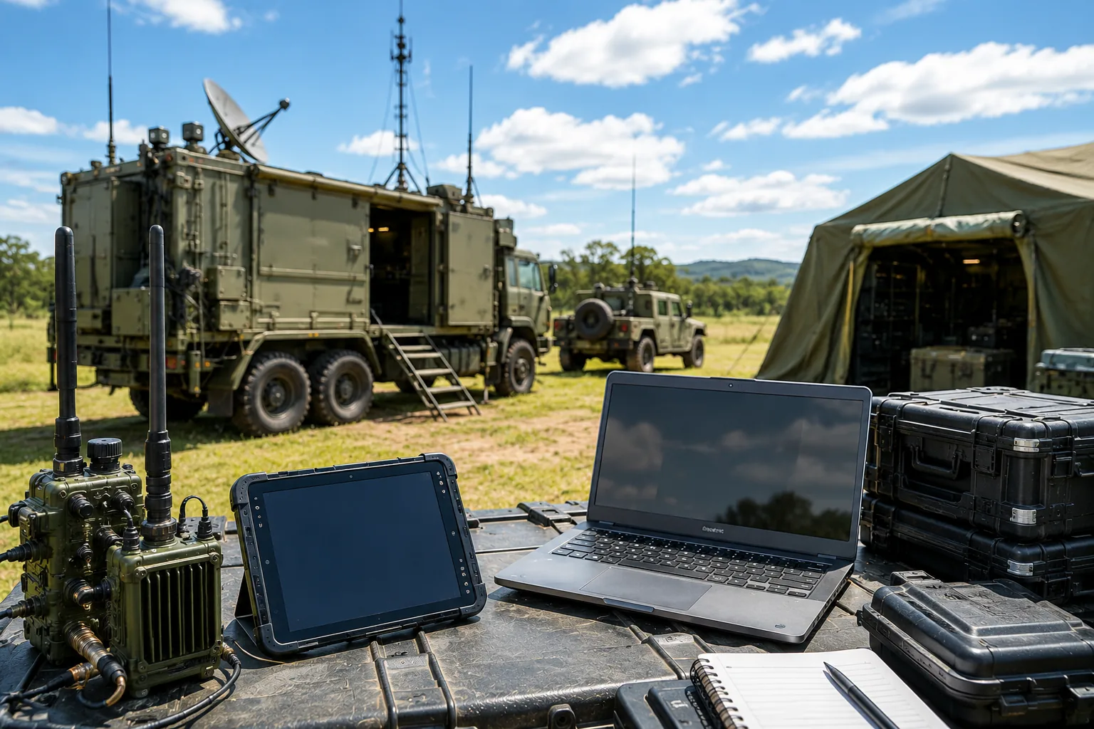 Deployable ICT communications equipment supporting Headquarters on the Move capability
