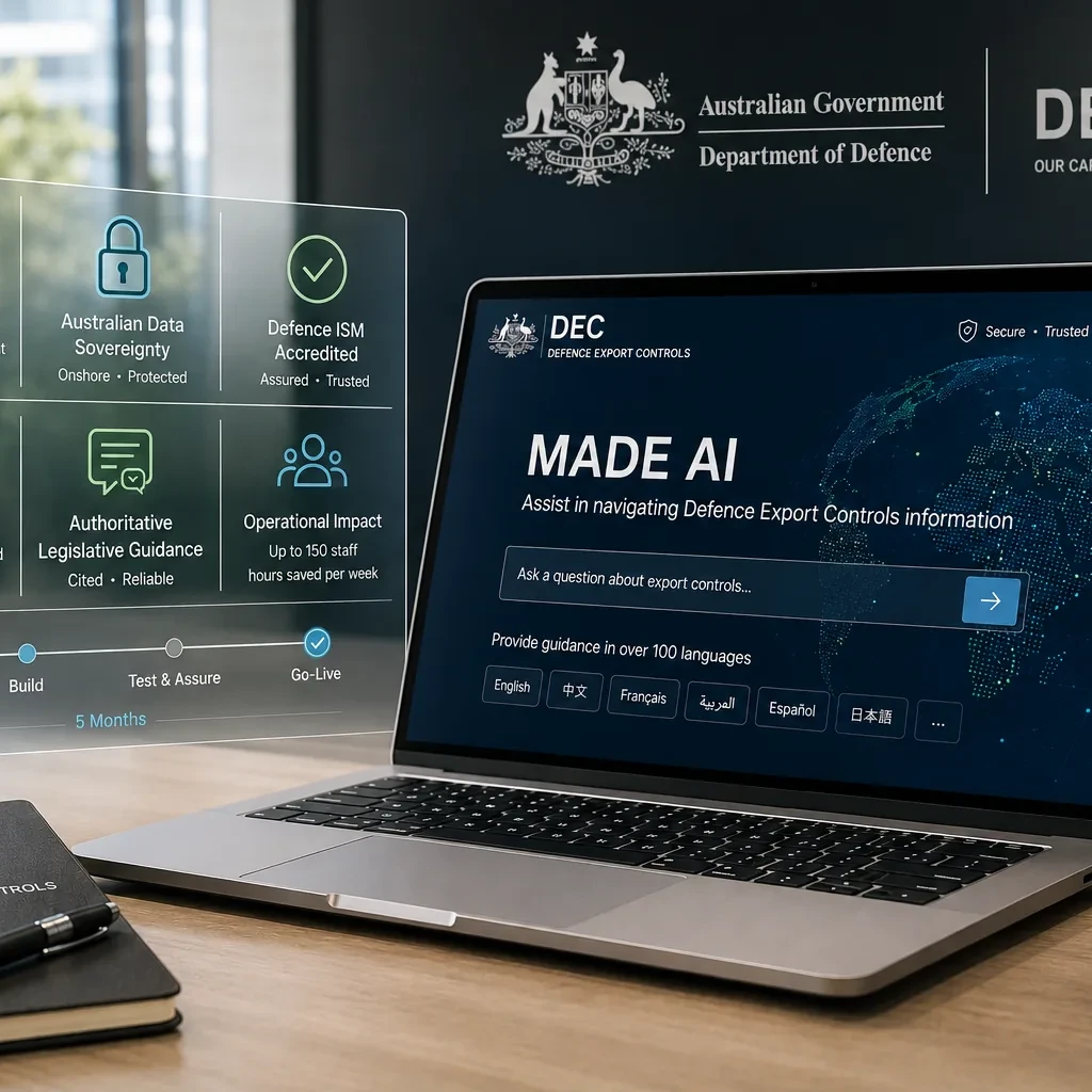 MADE AI capability for Defence Export Controls with responsible AI and multilingual guidance